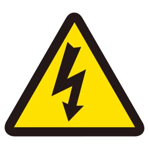 PL警告表示ラベル(簡易タイプ) 電気危険 小 (203005)