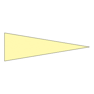 マーキングステッカー 5×15mm三角 蛍光エンビ 100枚1組 カラー:蛍光黄 (208705)