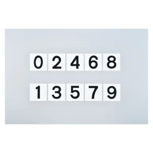 150mm角数字札 仕様:0〜9 5枚1組 (228013)