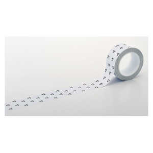 クリーンルーム用ラインテープ 帯電防止タイプ 白 50mm幅 (259021)