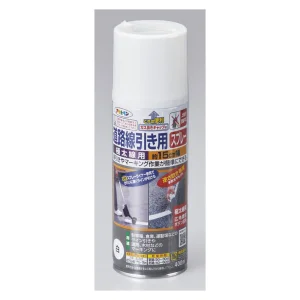 道路線引き用スプレー 400ml 極太線用・白 (264006)