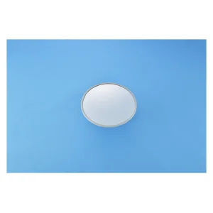 クリップタイプ防犯用ミラー 丸型 アクリル製 径310mm (276210)