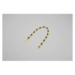 プラスチックカラーチェーン 線径6mm 長さ1.2m イエロー・ブラック (284035)