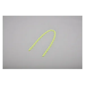 プラスチックカラーチェーン 線径6mm 長さ1.2m 蛍光緑 (284038)