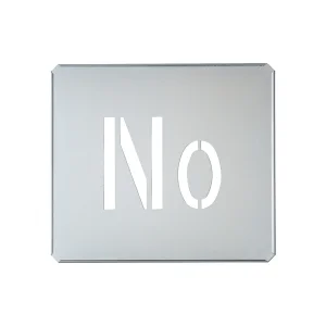 吹き付けプレート(ステンシルプレート) セット・単品 亜鉛鉄板製 No(単品) FP-NO(特大) (307021)