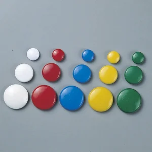 丸型カラーマグネット 白 10個1組 サイズ:40mmφ (312091)