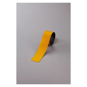 マグネットテープ (反射タイプ) 50mm幅×1m 黄 (312215)