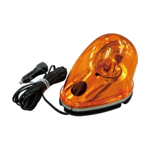 マグネット着脱式LED回転灯(流線型) DC12V/24V兼用 黄 (324032)