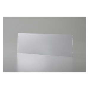 誘導標識専用プレート 壁面用 樹脂タイプ 透明 110×324×1mm (377004)