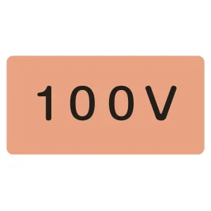 JIS配管識別明示ステッカー 100V 10枚組 HY-102(M) (382102)
