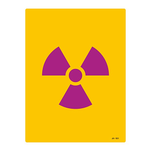 JIS放射能標識 400×300 表記:文字無 (392501)