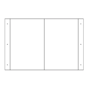 折り曲げ標識 表示内容:白無地 (392700)