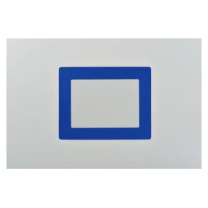 路面区画標識 オリジナル書式掲示用 A4 青 (403115)