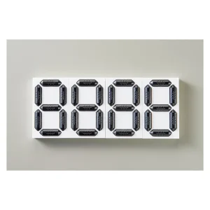 くるっと3Dデジタル数字札 裏面テープ付き 4個組 (413204)