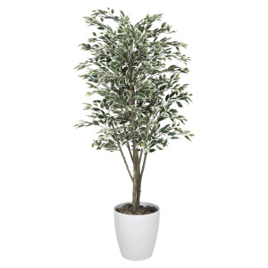 光触媒 人工観葉植物 造花 ベンジャミンツリー斑入り 1.6 (高さ160cm) (153Ｋ430)