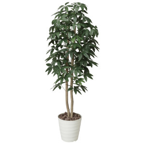 光触媒 人工観葉植物 造花 パキラツリ- 1.6 (高さ160cm) (170P320)
