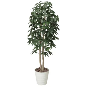 光触媒 人工観葉植物 造花 パキラツリ- 1.6 (高さ160cm) (170P320)