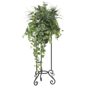 光触媒 人工観葉植物 造花 グリ-ンスタンドアイビ-1.1 (高さ110cm) (2003R370)