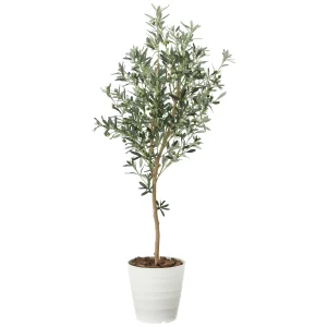光触媒 人工観葉植物 造花 オリーブツリ- 1.6 (高さ160cm) (2022P335)