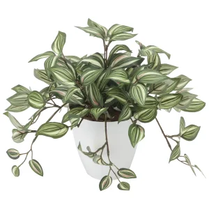 光触媒 人工観葉植物 造花 トラディスカンティア (高さ32cm) (2042P50)