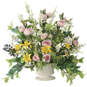 光触媒 人工観葉植物 造花 ミックスベール (高さ55cm) (2058R220)