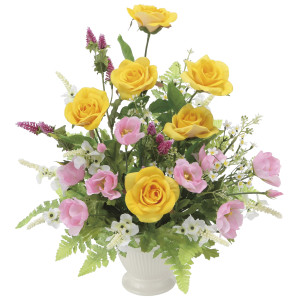 光触媒 人工観葉植物 造花 プリムローズ (高さ38cm) (2063R100)