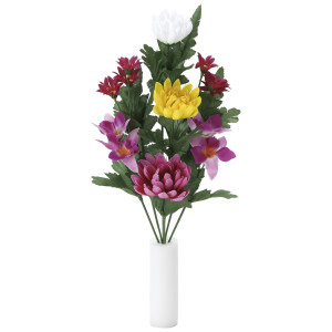 造花 仏花オーキット1本 (高さ36cm) (2084R14N) ※光触媒無し