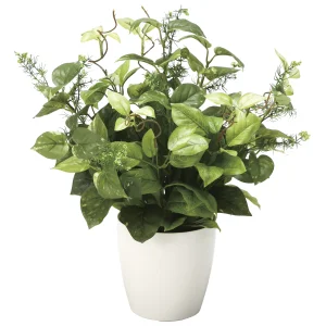 光触媒 人工観葉植物 造花 ミックスポトス (高さ52cm) (2102A60)