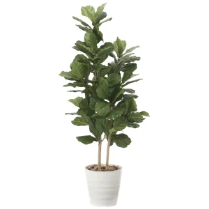 光触媒 人工観葉植物 造花 カシワバゴム1.6 (高さ160cm) (2126A380)