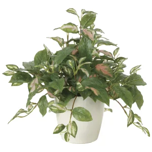 光触媒 人工観葉植物 造花 ツートンホヤ (高さ40cm) (2214A75)