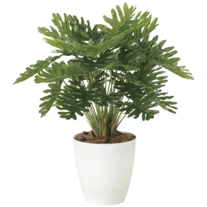 光触媒 人工観葉植物 造花 フレッシュクッカバラM  (高さ45cm) (2215A75)