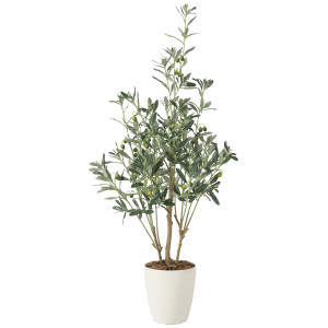光触媒 人工観葉植物 造花 オリーブ1.1 (高さ110cm) (2223P200)