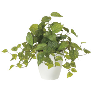 光触媒 人工観葉植物 造花 フレッシュポトス (高さ36cm) (2252A50)