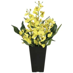 光触媒 人工観葉植物 造花 オンシジューム (高さ40cm) (2261A50)