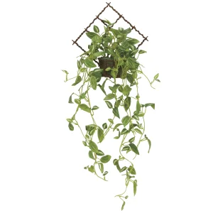 光触媒 人工観葉植物 造花 壁掛けトラディスカンティア (高さ70cm) (2272A60)