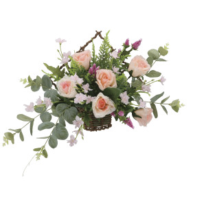 光触媒 人工観葉植物 造花 壁掛けカリナ (高さ35cm) (2276P70)