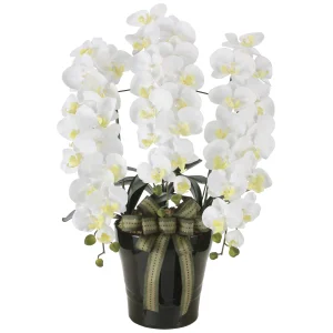 光触媒 人工観葉植物 造花 ロイヤル胡蝶蘭W (高さ76cm) (2291A200)