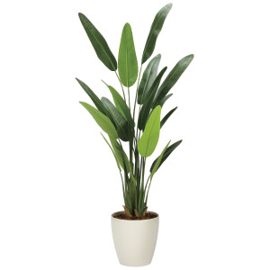 光触媒 人工観葉植物 造花 フレッシュトラベラーズパーム1.55 (高さ155cm) (2314A320)