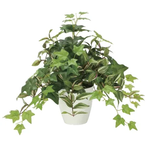 光触媒 人工観葉植物 造花 ミックスアイビー (高さ43cm) (2351A85)