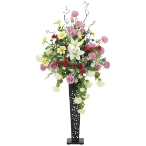 光触媒 人工観葉植物 造花 トールキングスタンド1.4 (高さ140cm) (2358R500)