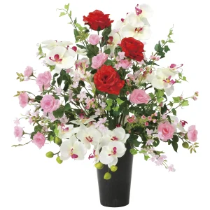 光触媒 人工観葉植物 造花 エレガンスレッド (高さ70cm) (2365P215)