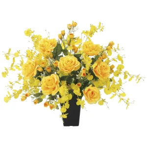 光触媒 人工観葉植物 造花 ゴールドエース (高さ55cm) (2377P125)