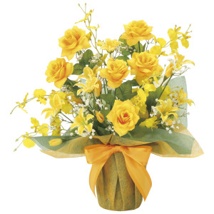 光触媒 人工観葉植物 造花 サンシルク (高さ45cm) (2383A70)