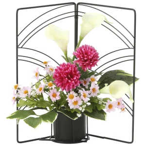 光触媒 人工観葉植物 造花 明日花 (高さ33cm) (2398R60)