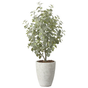 光触媒 人工観葉植物 造花 ナチュラルユーカリツリー1.5 (高さ150cm) (2422A600)