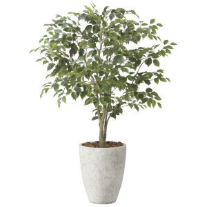 光触媒 人工観葉植物 造花 ナチュラルフィカスツリー1.5 (高さ150cm) (2424A590)