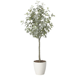 光触媒 人工観葉植物 造花 ユーカリツリー1.65 (高さ165cm) (2425A320)