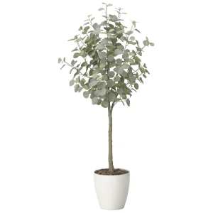 光触媒 人工観葉植物 造花 ユーカリツリー1.65 (高さ165cm) (2425A320)