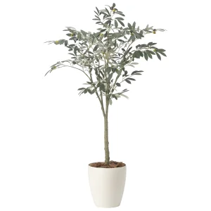 光触媒 人工観葉植物 造花 オリーブツリー1.35 (高さ135cm) (2433A220)