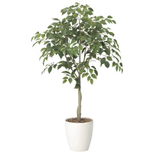 光触媒 人工観葉植物 造花 フィカスツリー1.35 (高さ135cm) (2434A210)
